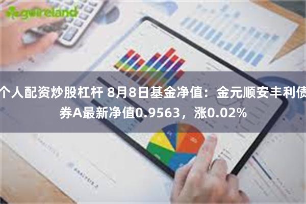 个人配资炒股杠杆 8月8日基金净值：金元顺安丰利债券A最新净值0.9563，涨0.02%