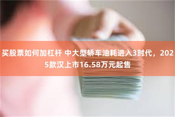 买股票如何加杠杆 中大型轿车油耗进入3时代，2025款汉上市16.58万元起售