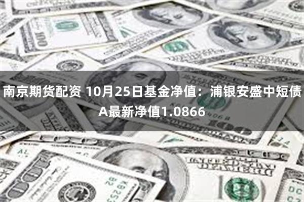 南京期货配资 10月25日基金净值：浦银安盛中短债A最新净值1.0866